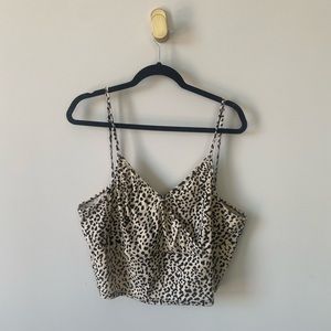 UNBRANDED XL Leopard Crop Top